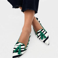 Riane™ | Mocassins zébrés verts