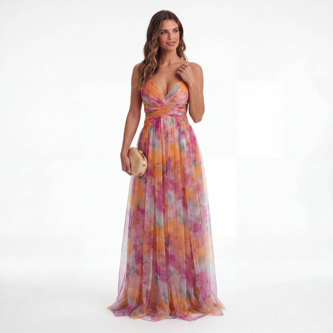 Laura™ | Robe longue Élégance florale