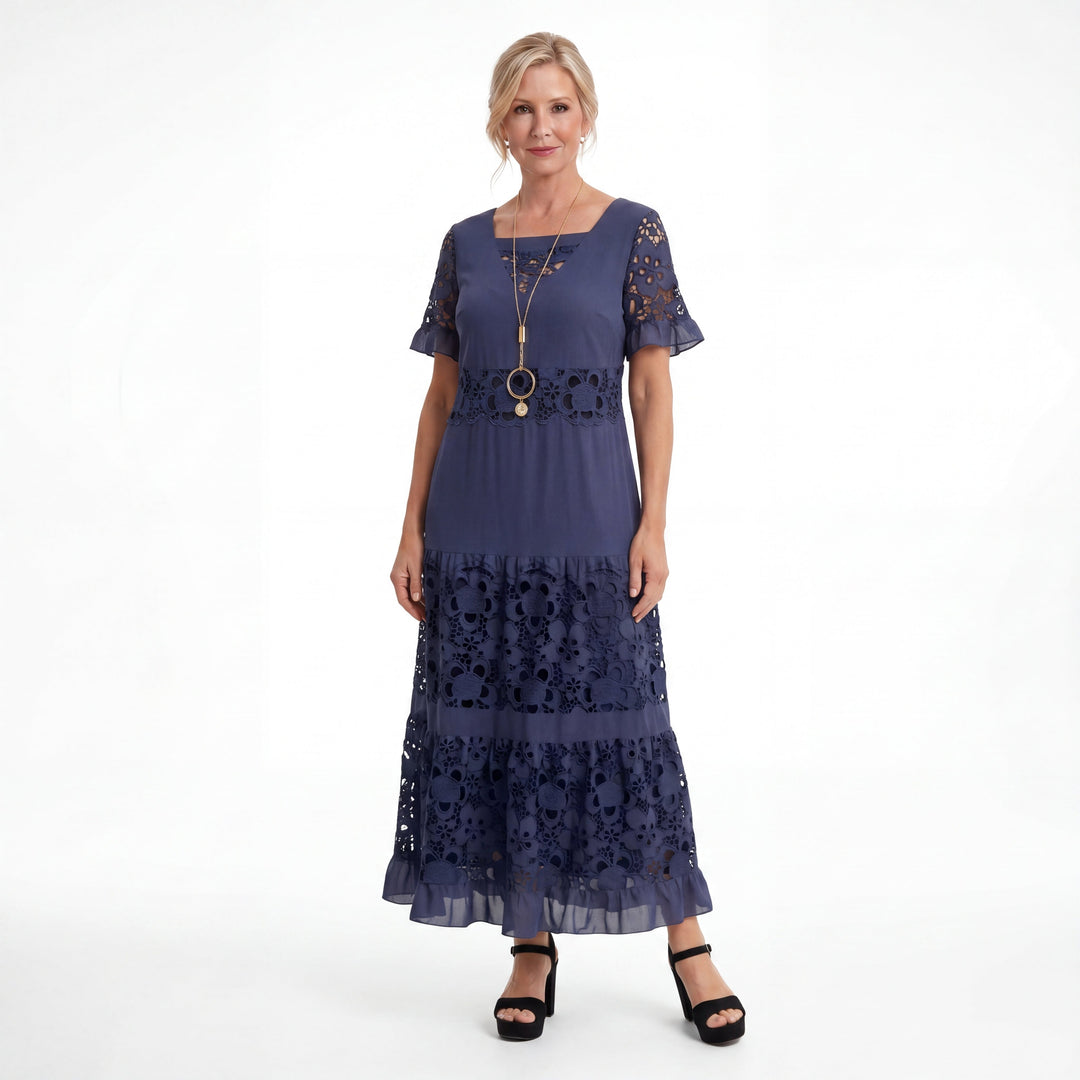 Marquise Midi Drapée Drapée Robe de couverture