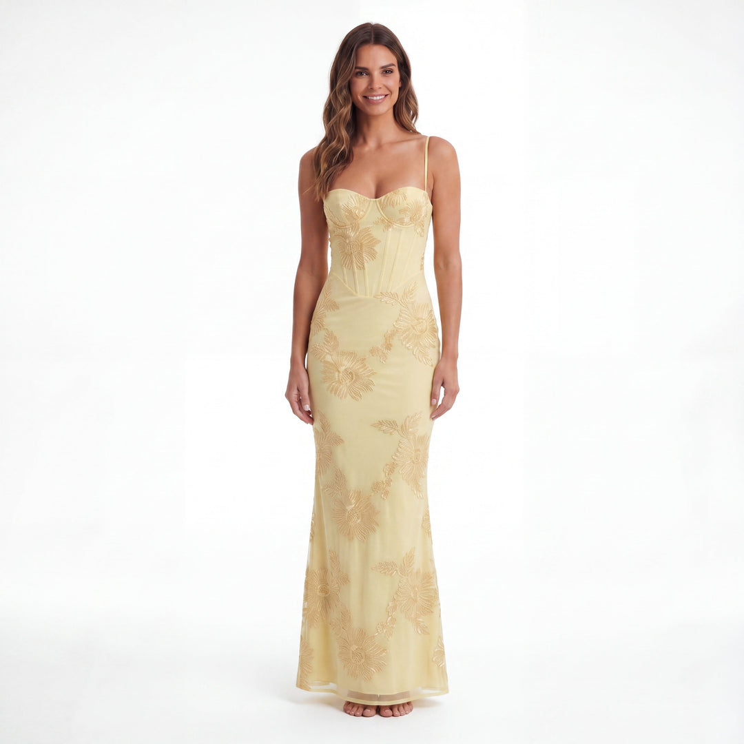 Lucero | Designer Sunflower Dress
