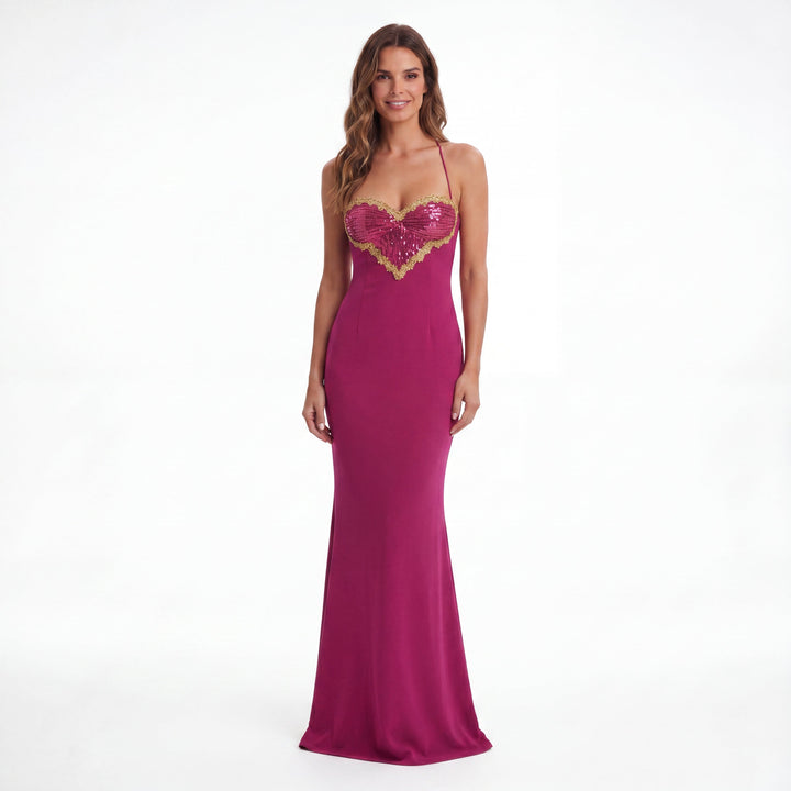 Amaia : Robe sirène rose