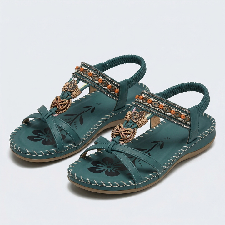 Nadia™ Sandales orthopédiques de style Ibiza pour le confort et l'élégance.